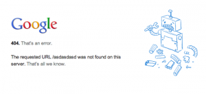 Lỗi 404 khi duyệt web