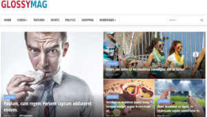 Homepage-Blog Glossy Mag - News & Magazine Blogger Theme (HOME 1 (MAIN))