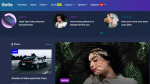 Homepage-Gello - News & Magazine Blogger Theme (Dark Mode)