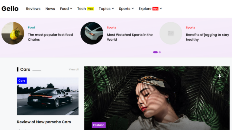 Homepage-Gello - News & Magazine Blogger Theme (Default)
