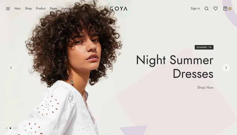 Homepage-Goya - Modern WooCommerce Theme