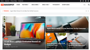Homepage-Magspot - Professional News & Magazine Blogger Template (Default)