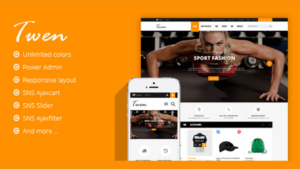 Homepage-SNS Twen - Responsive Magento Theme