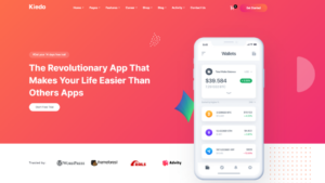 Homepage_Kiedo - App & SaaS Software Landing WordPress Theme ( Home Demo - 1)