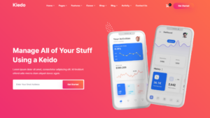 Homepage_Kiedo - App & SaaS Software Landing WordPress Theme ( Home Demo - 5)