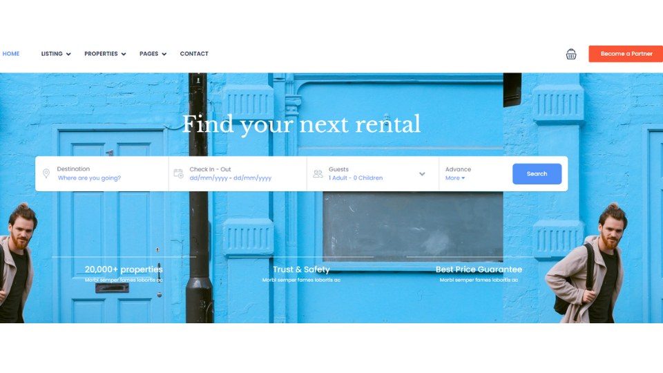 Homepage_Travel Booking WordPress Theme (Remap - Rental Marketplace)